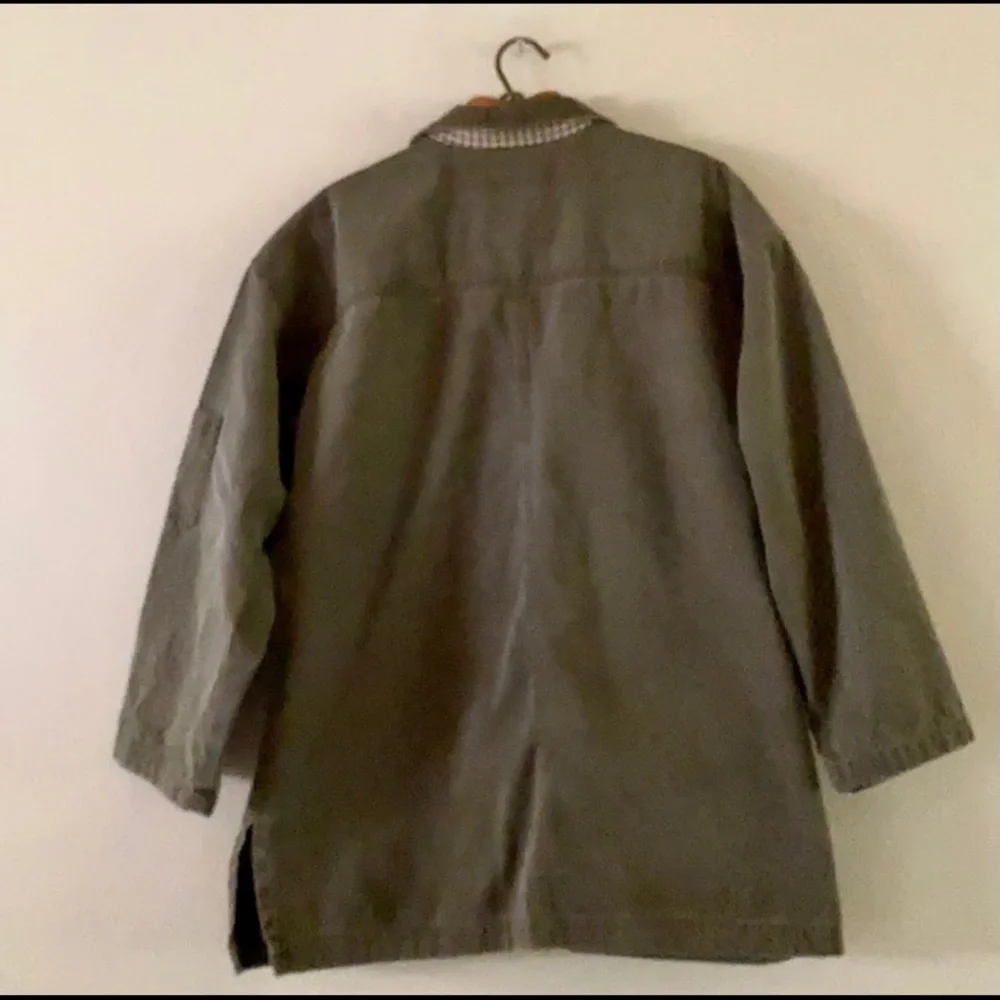 Vintage CHAUS Sport Women’s Brown Cotton Canvas Barn Chore Cargo Jacket MEDIUM - Picture 6 of 11